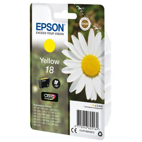 Cartuccia inkjet Margherite 18 Epson giallo C13T18044012